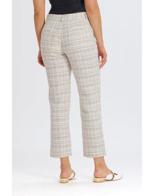 Barbie Tweed Trouser | Beige Combo