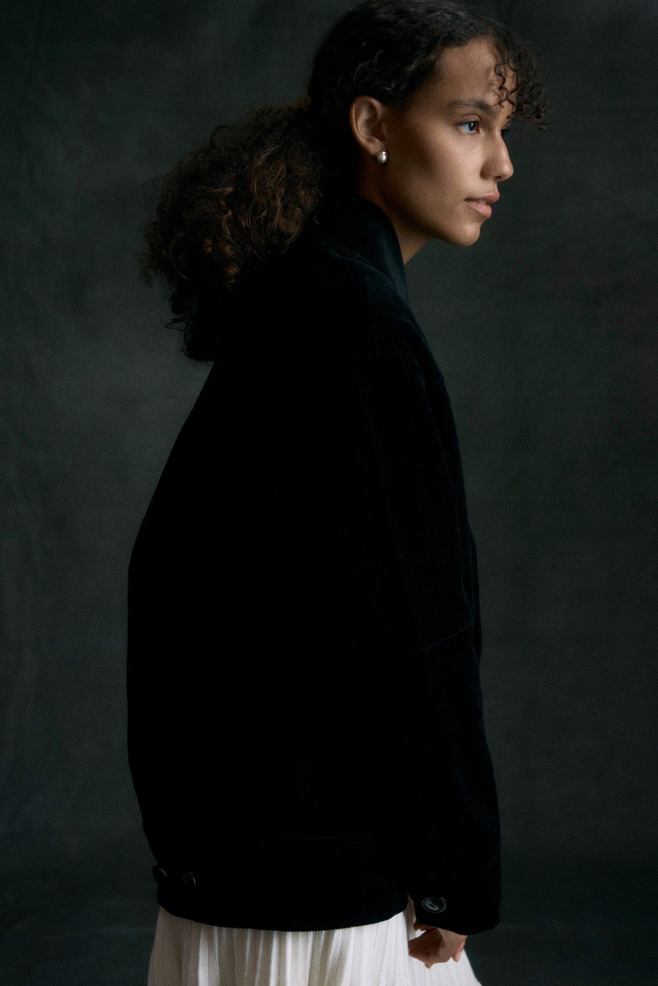 Shelby | Barry Corduroy Button Jacket in Size Small