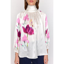 Beatrice Blouse | Placed Wild Tulip