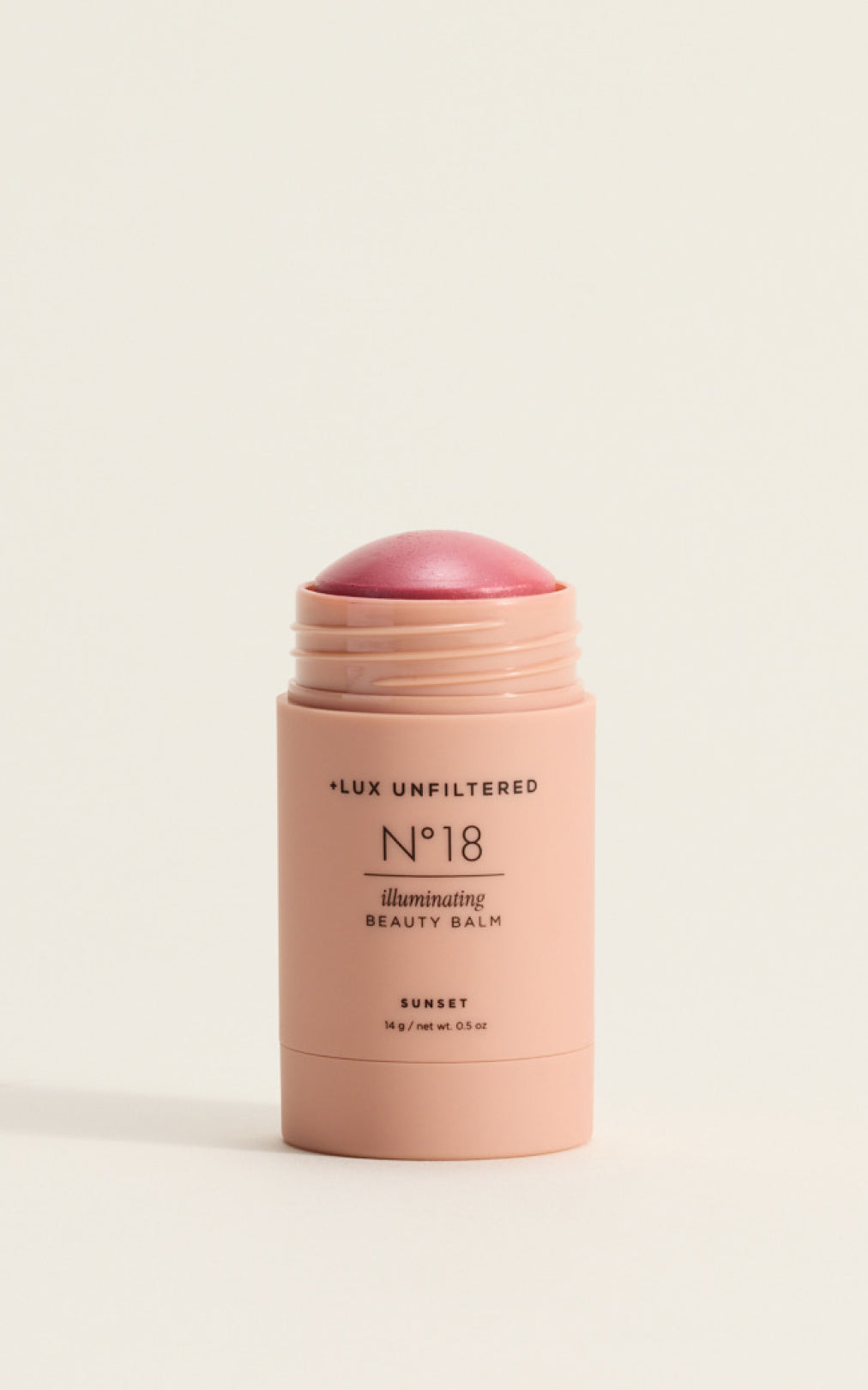 '+LUX UNFILTERED N°18 illuminating BEAUTY BALM stick, shade SUNSET, 14 g / net wt. 0.5 oz