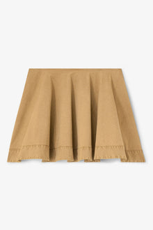 Beige Washed Mini Circle Skirt | Lark