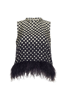 Belmond Top | Spotted Geo Black