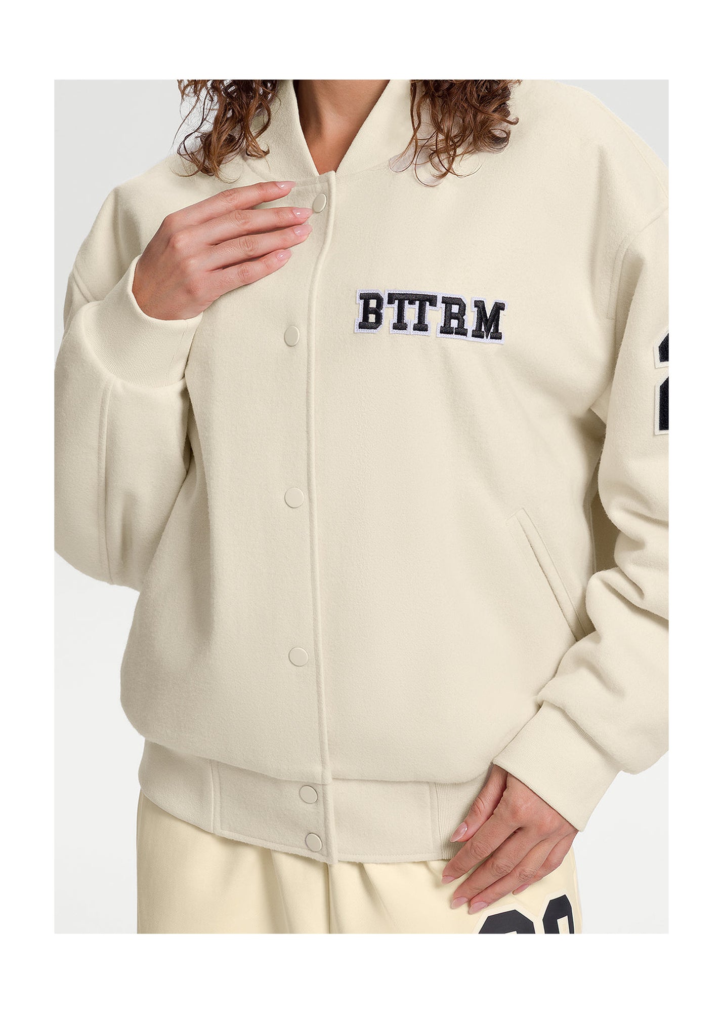 Better League Varsity Jacket | Creamy White