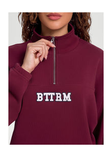 Better League Zip Sweatshirt | Burgundy