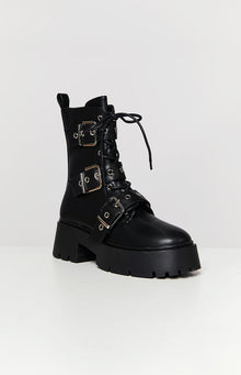 Billini Xyola Buckle Up Boots | Black