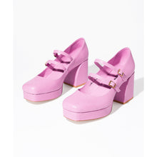 Bizzy Retro Inspired Chunky Strapped Heel | Peony