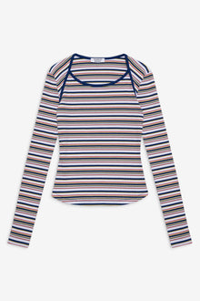 Blair Striped Long  Sleeve Shirt in Love Stripe