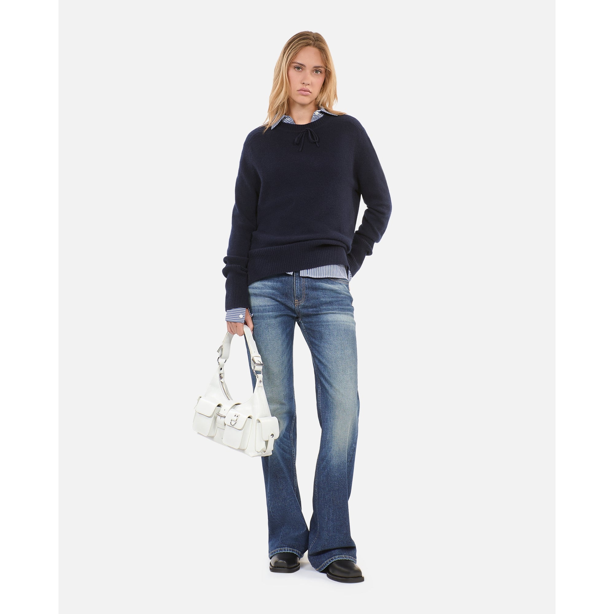 Blue Cashmere Sweater | Women | Navy