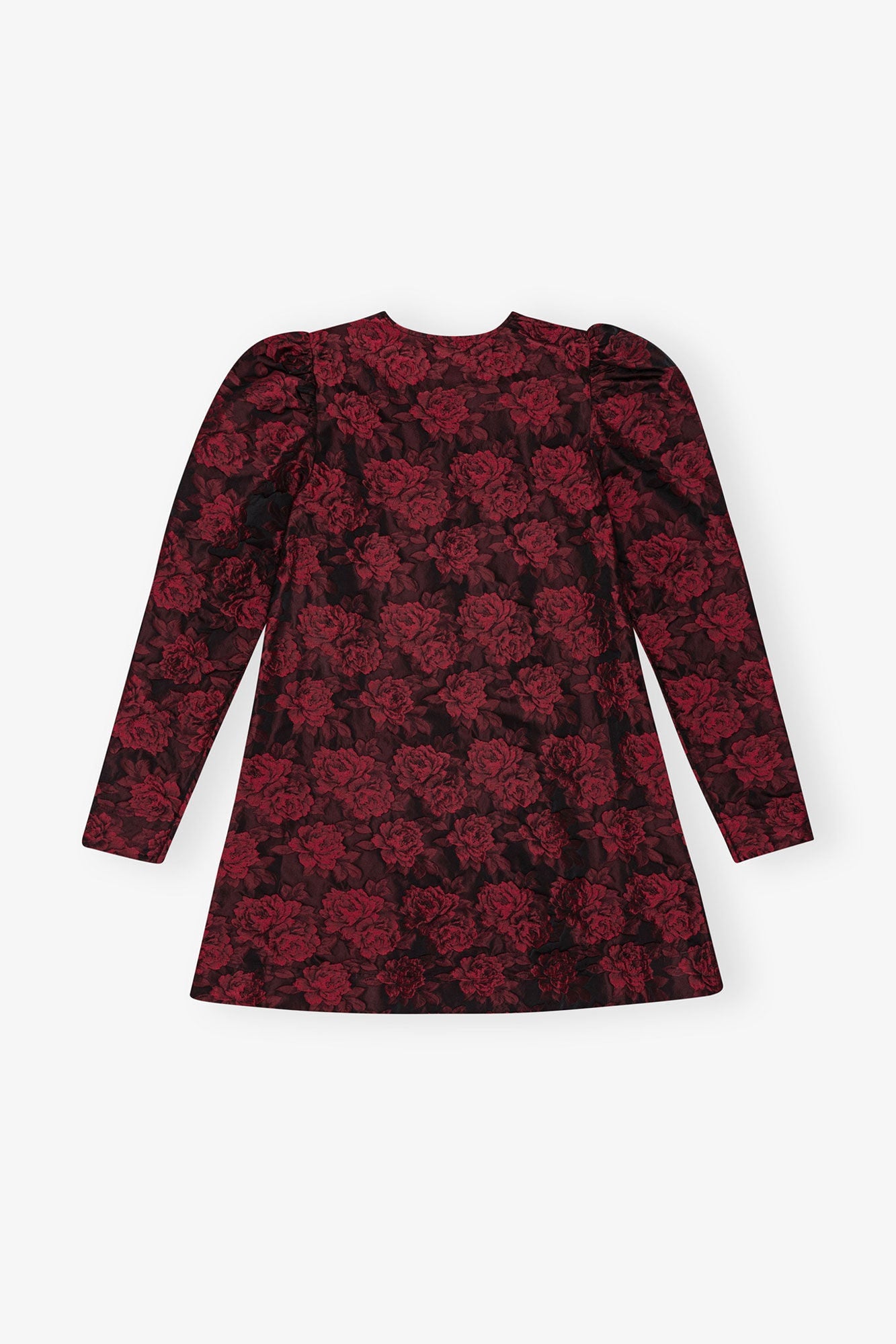 Botanical Jacquard Mini Dress | High Risk Red