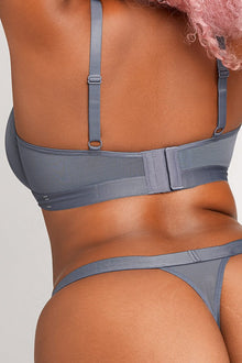 The back of the thong highlights the plush elastic waistband [Hannah L]