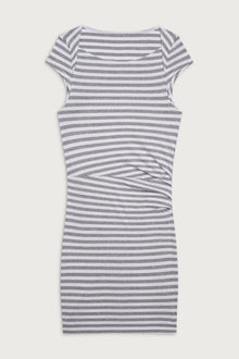 Boulevard cotton cutout mini dress hazy stripe