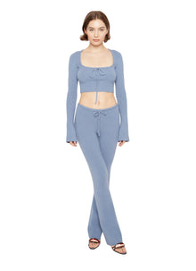 Womens | Bow Knit Sweater | Denim Blue