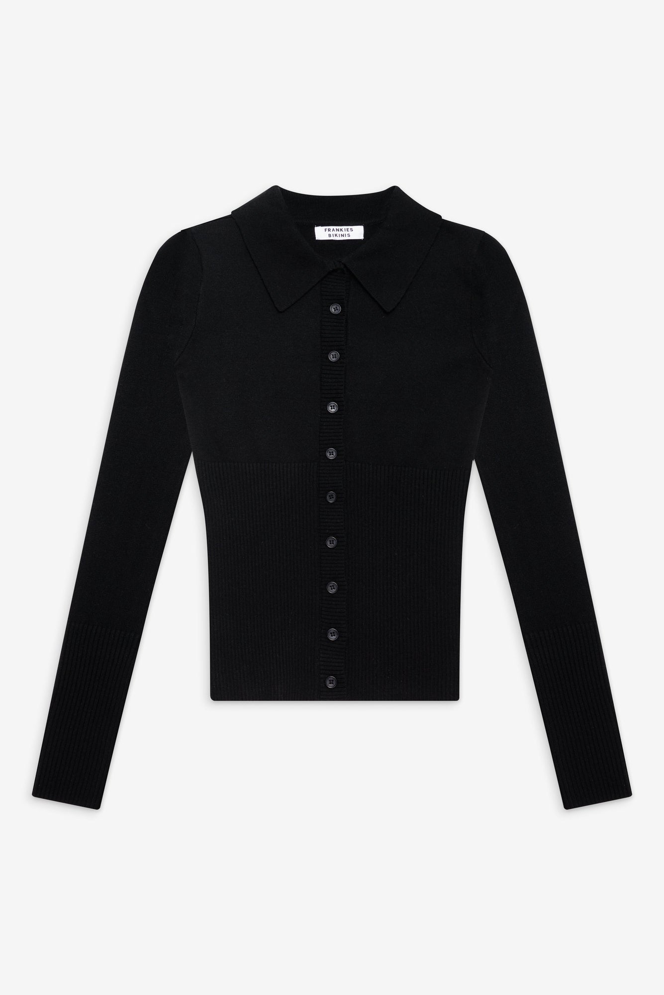 Brooks Button Up Sweater Black