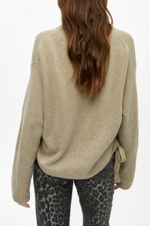 Brown Future Wool Mix Oversized Jumper | Dusty Olive