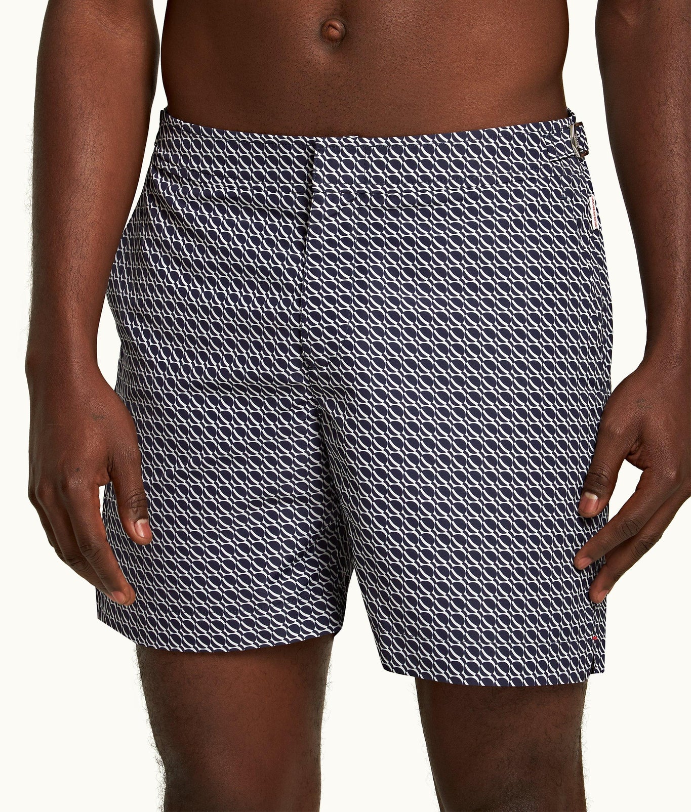 Bulldog Orbit Mid-Length Swim Shorts | Midnight Navy