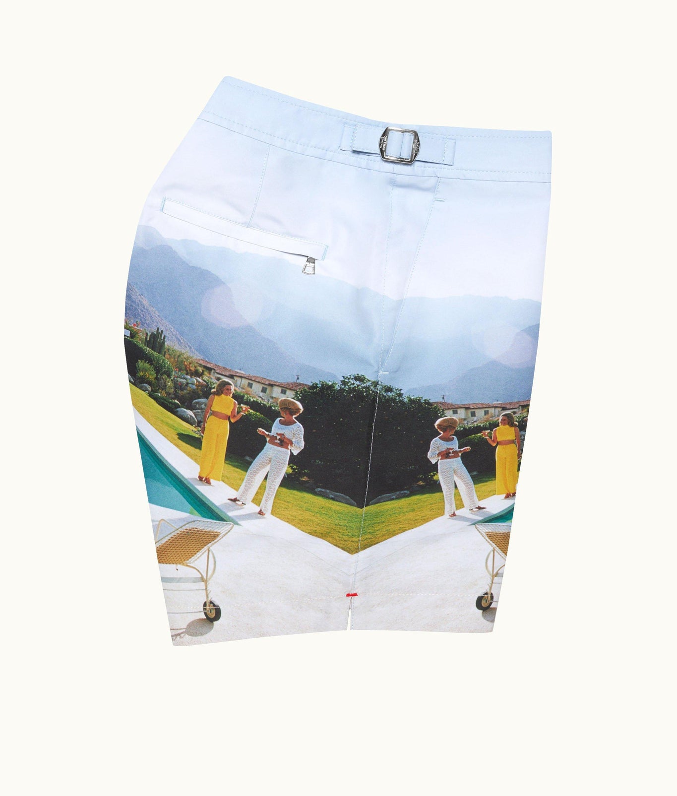 Bulldog Photographic Print Mid-Length Swim Shorts Woven | Kaufmann Cocktail