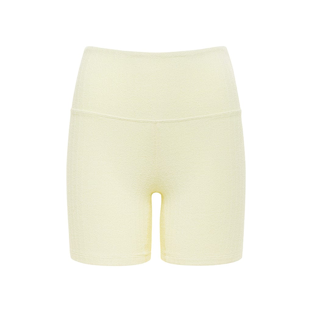 Midi Bike Short | Buttercream Rib