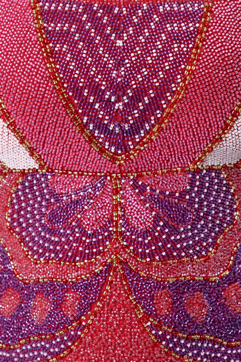Butterfly Hand - Beaded Embellished Mini Dress - Self - Adore