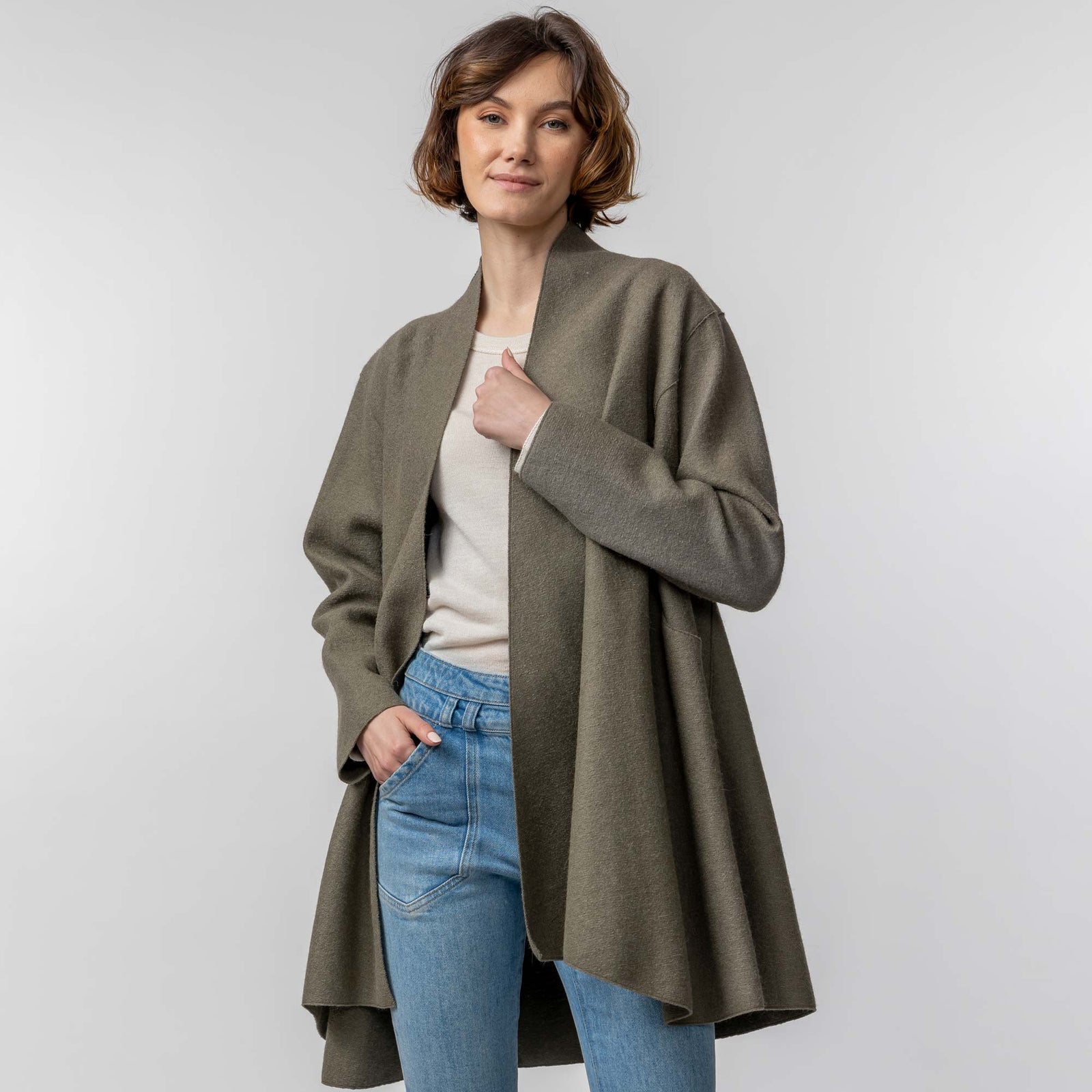 Swing Coat | Moss