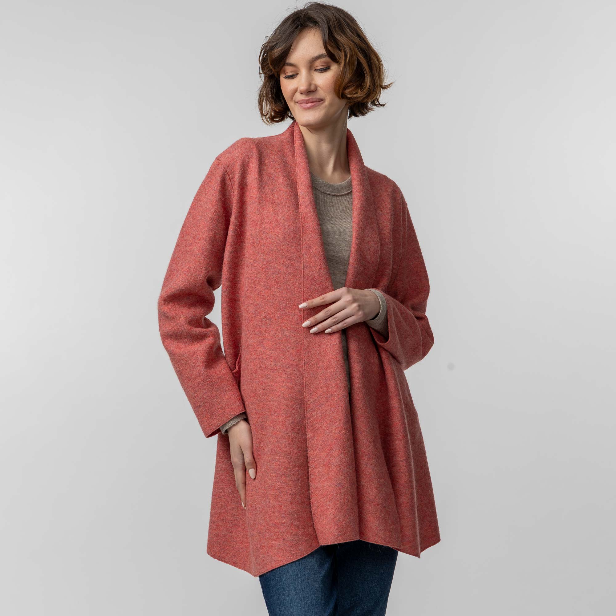 Womens | Swing Coat | Cayenne