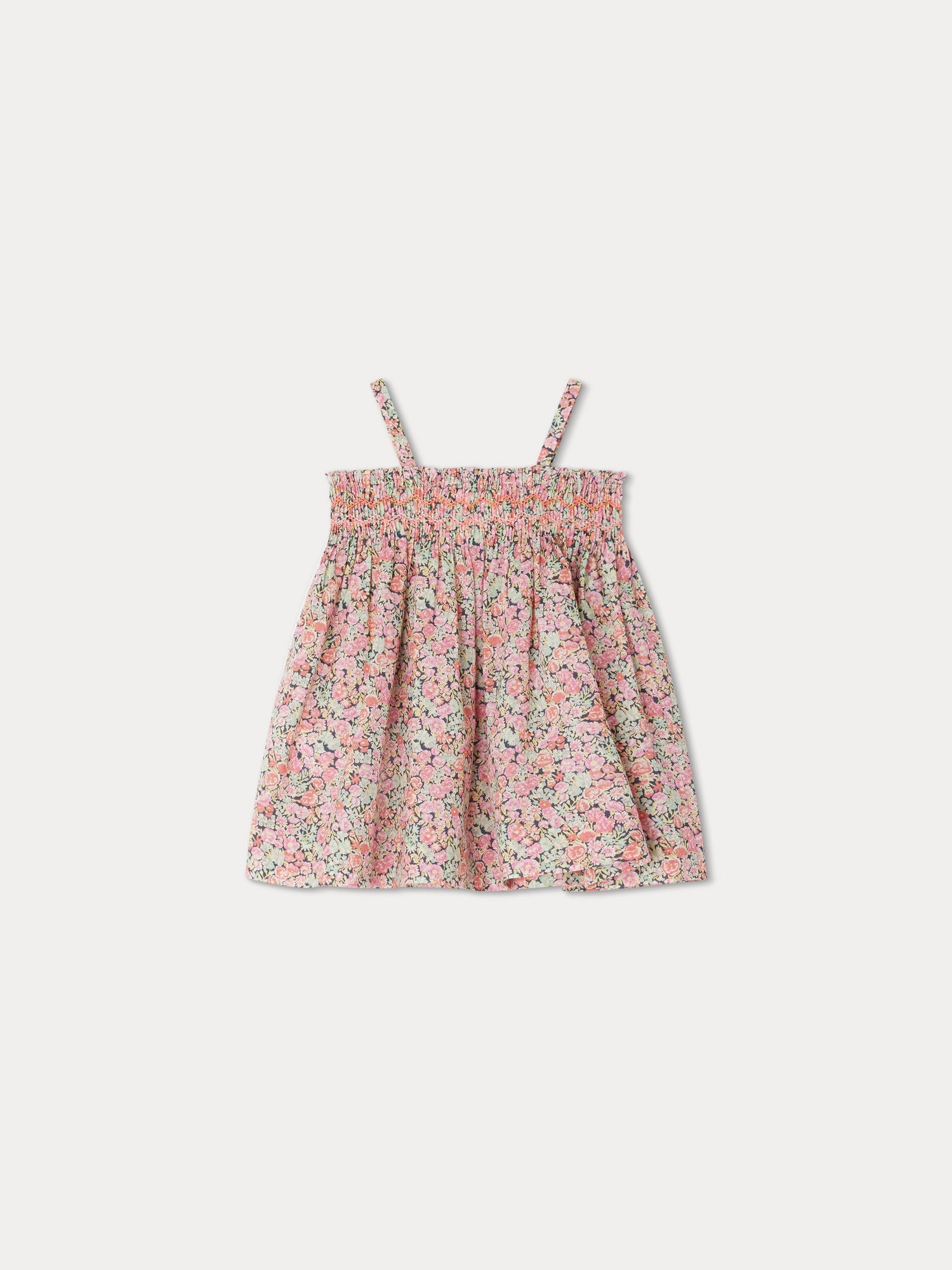 Girl | Fabricia Smocked Dress | Coral
