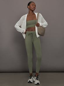 High Rise Sport Pocket Legging in Melt | Moss