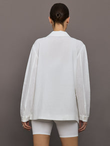 Linen Shirt Jacket | White