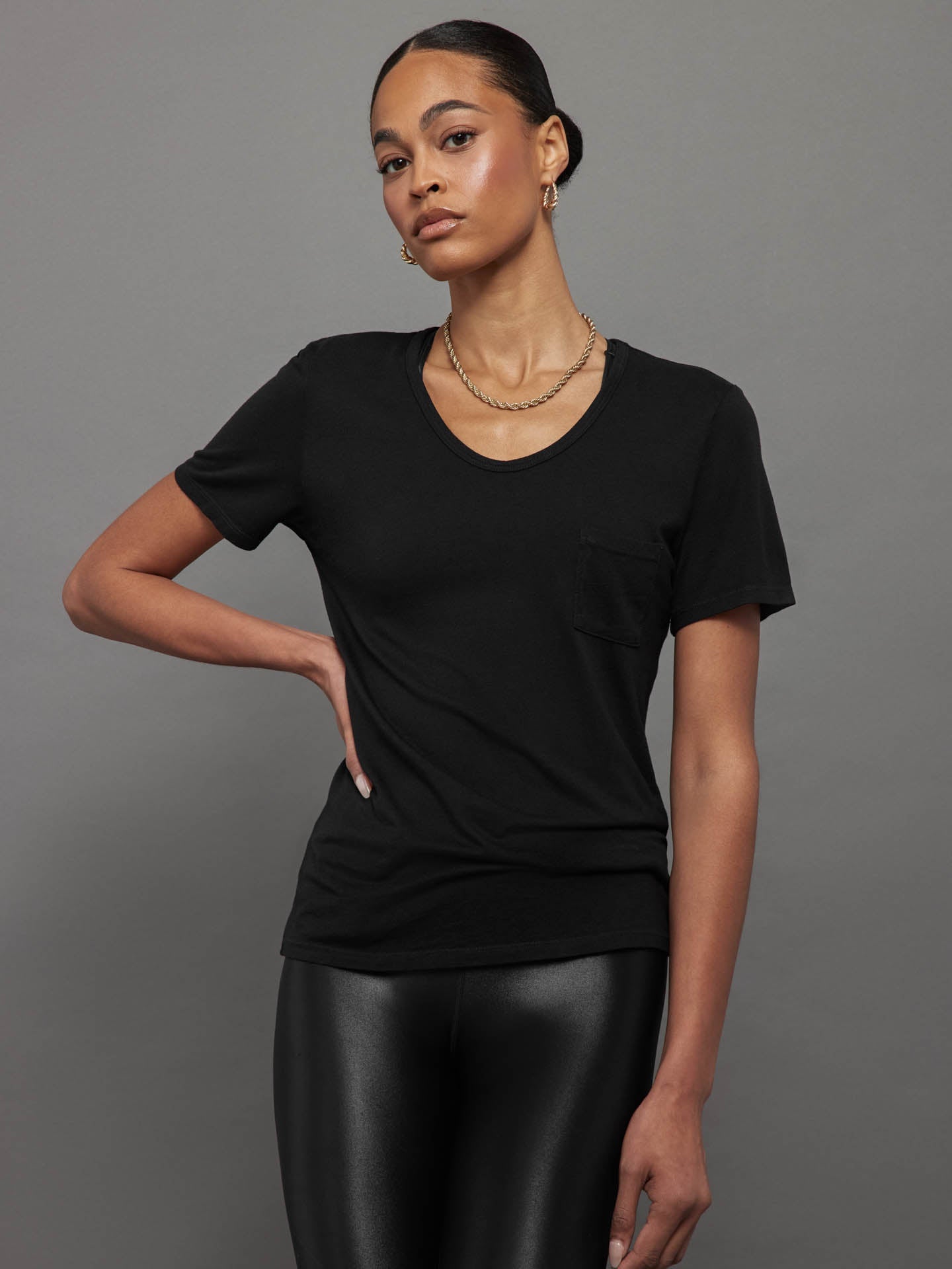Short Sleeve Pocket Tee | Black