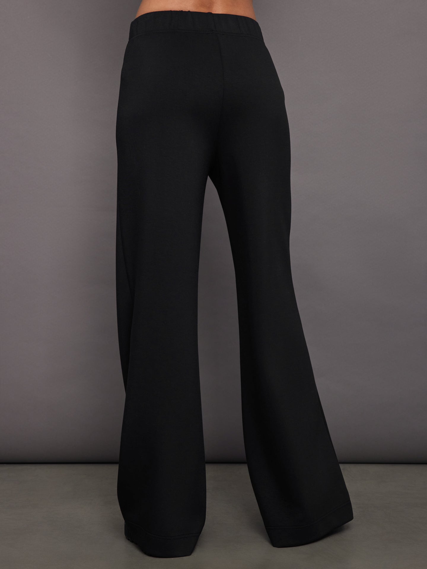 Pintuck Knit Pant in Interlock | Black