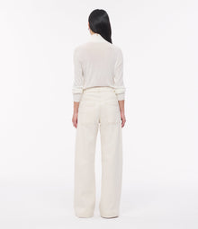 Another Tomorrow Carpenter Denim Pant in Ecru – Denim Women's Trousers