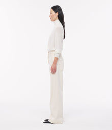 Another Tomorrow Carpenter Denim Pant in Ecru – Denim Women's Trousers