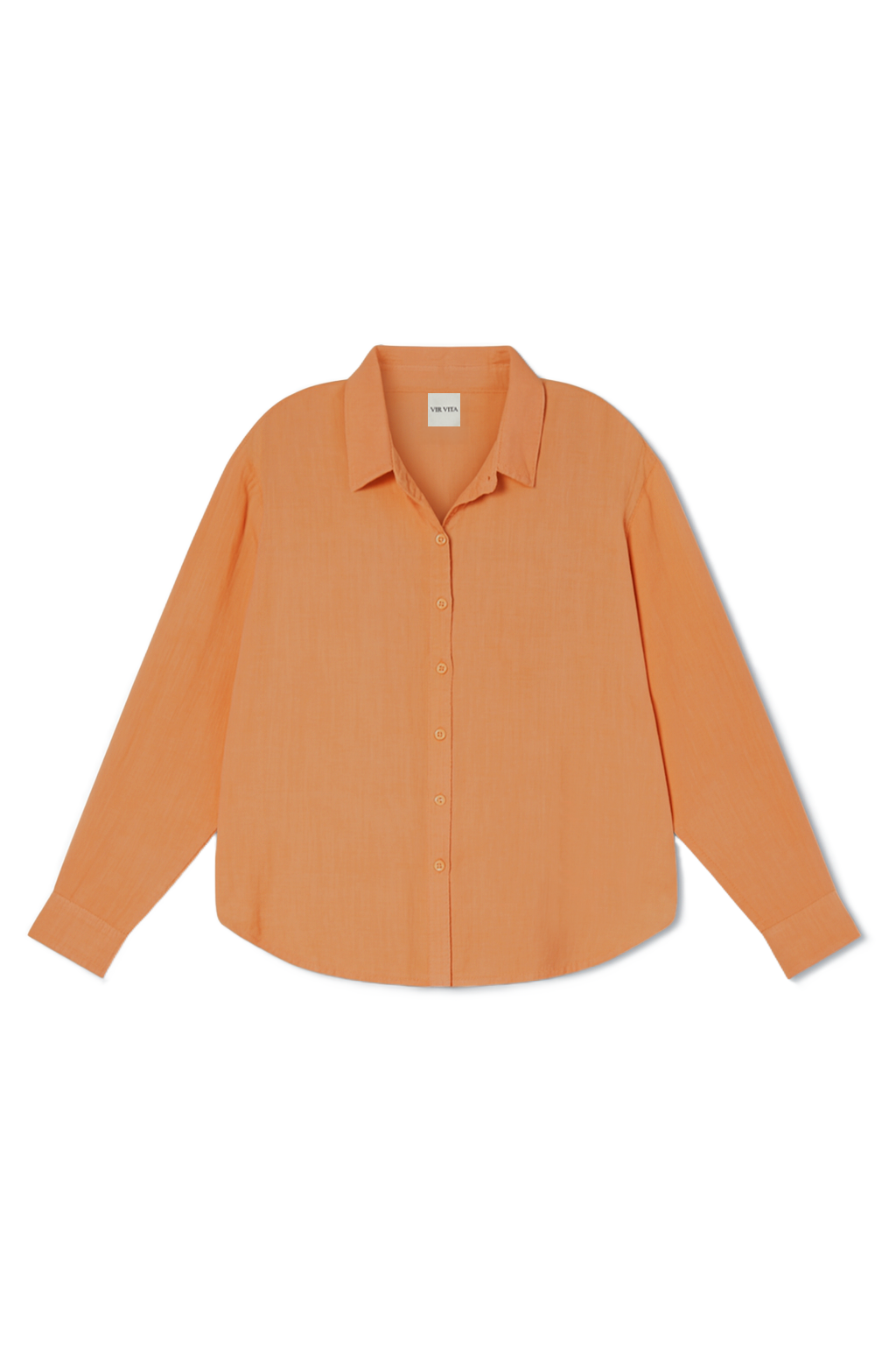 Cecile Oversized Linen Shirt | Melon