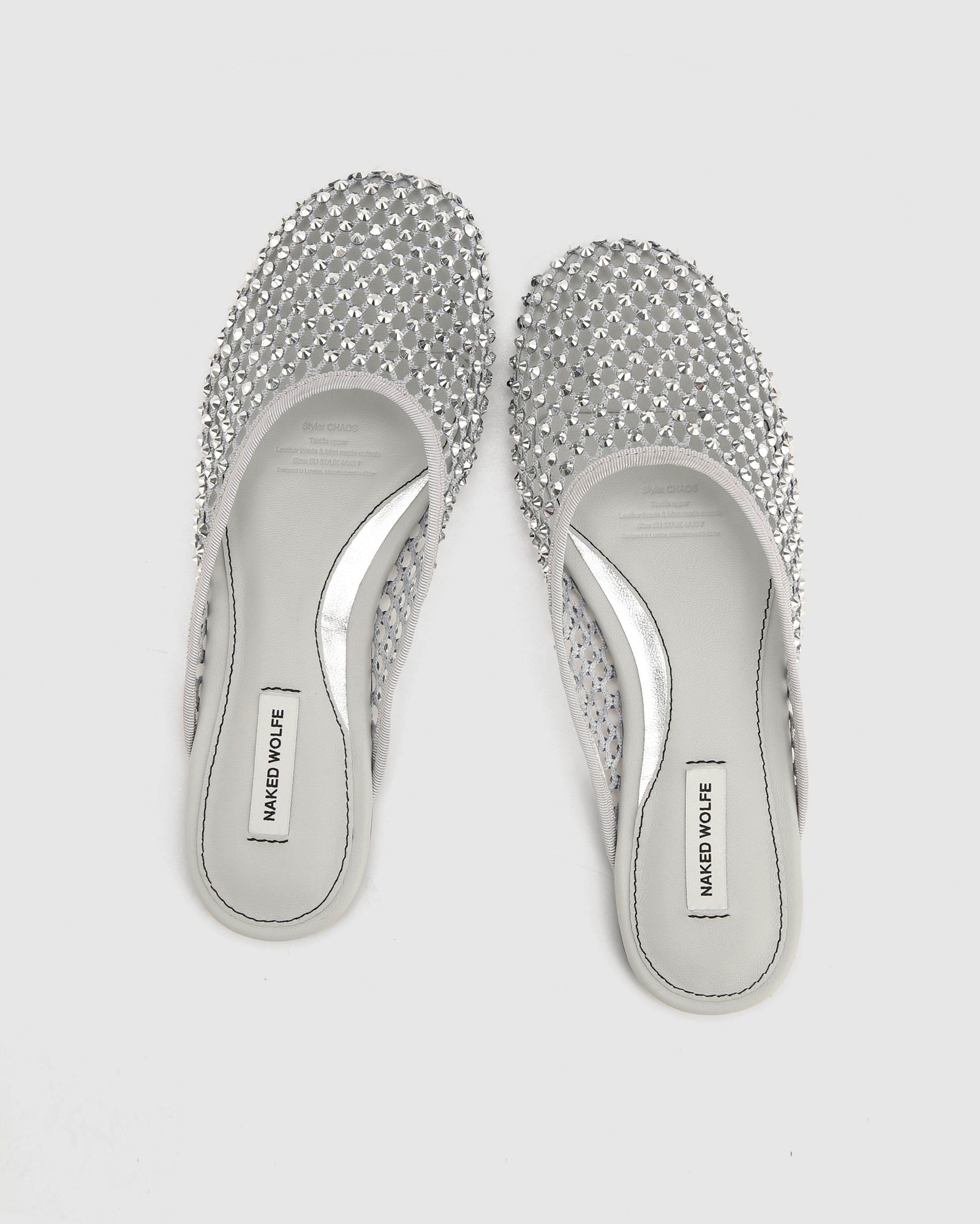 Womens | Chaos Diamonds Flat | Grey