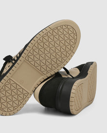 Mens | CM-00 Nubuck/Leather Combo Sneaker | Black/Latte