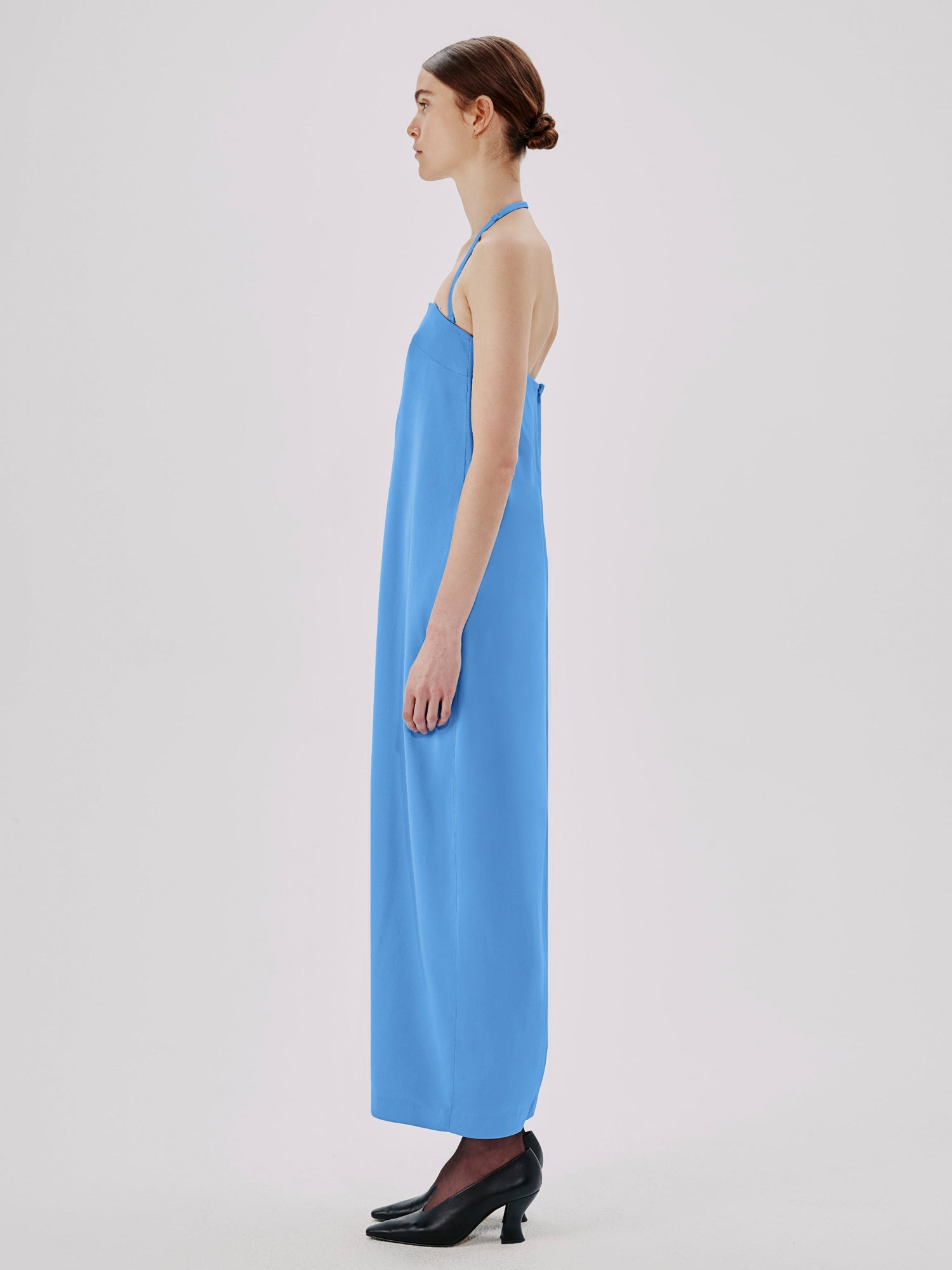 Another Tomorrow Cocoon Convertible Dress in Aegean – Viscose Women's Dress