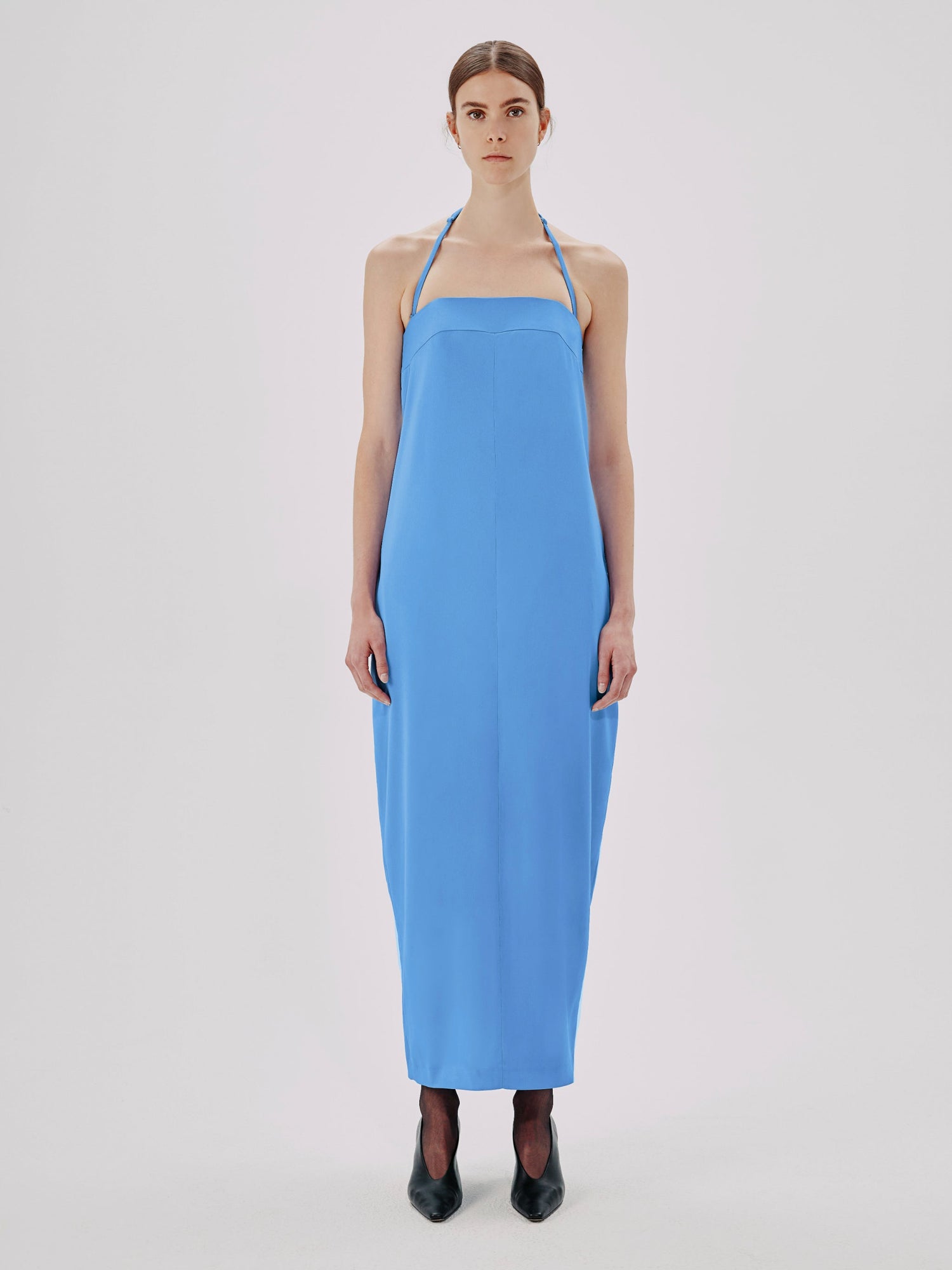 Another Tomorrow Cocoon Convertible Dress in Aegean – Viscose Women's Dress