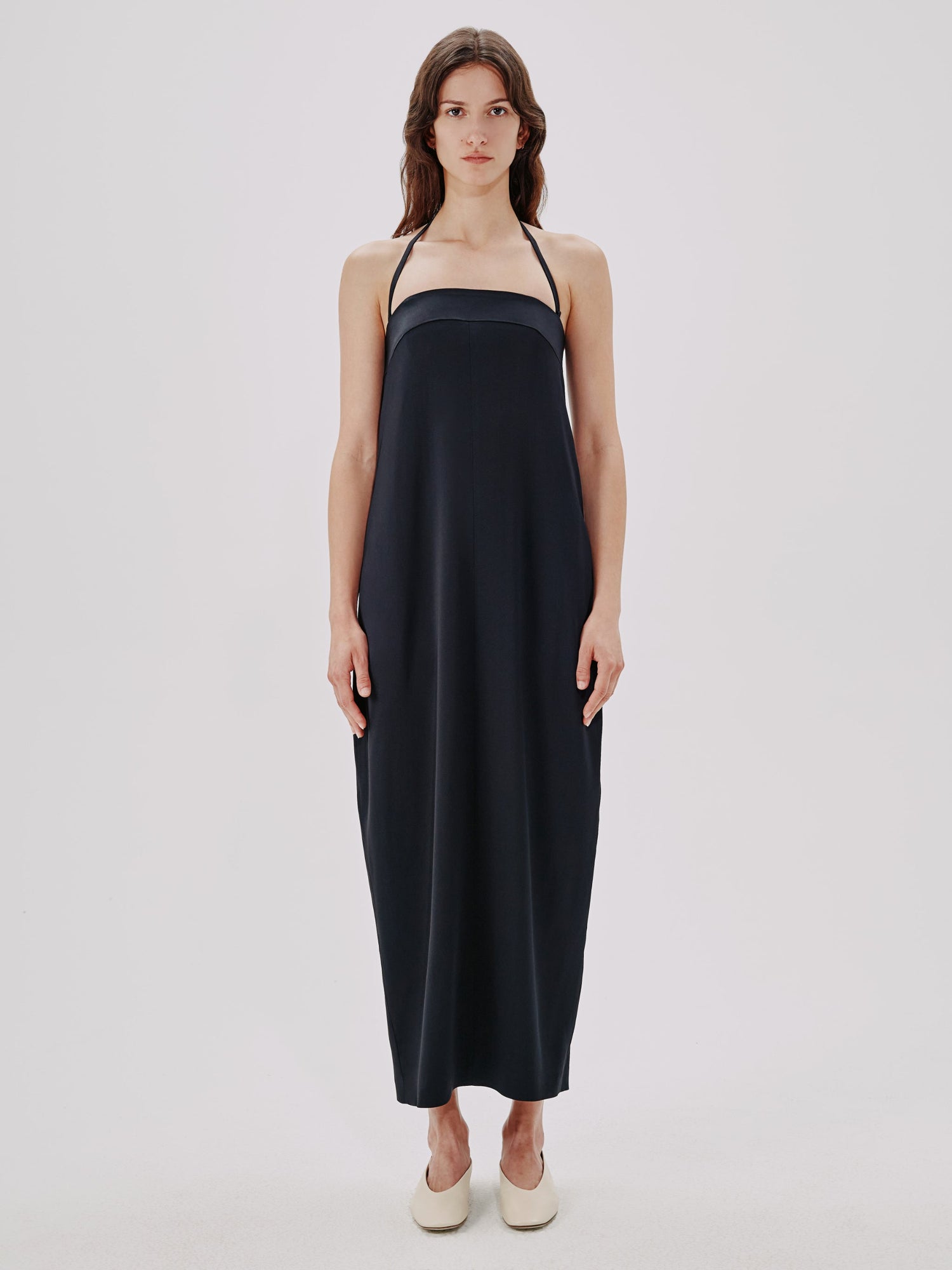 Another Tomorrow Cocoon Convertible Dress in Black – Viscose Women's Dress