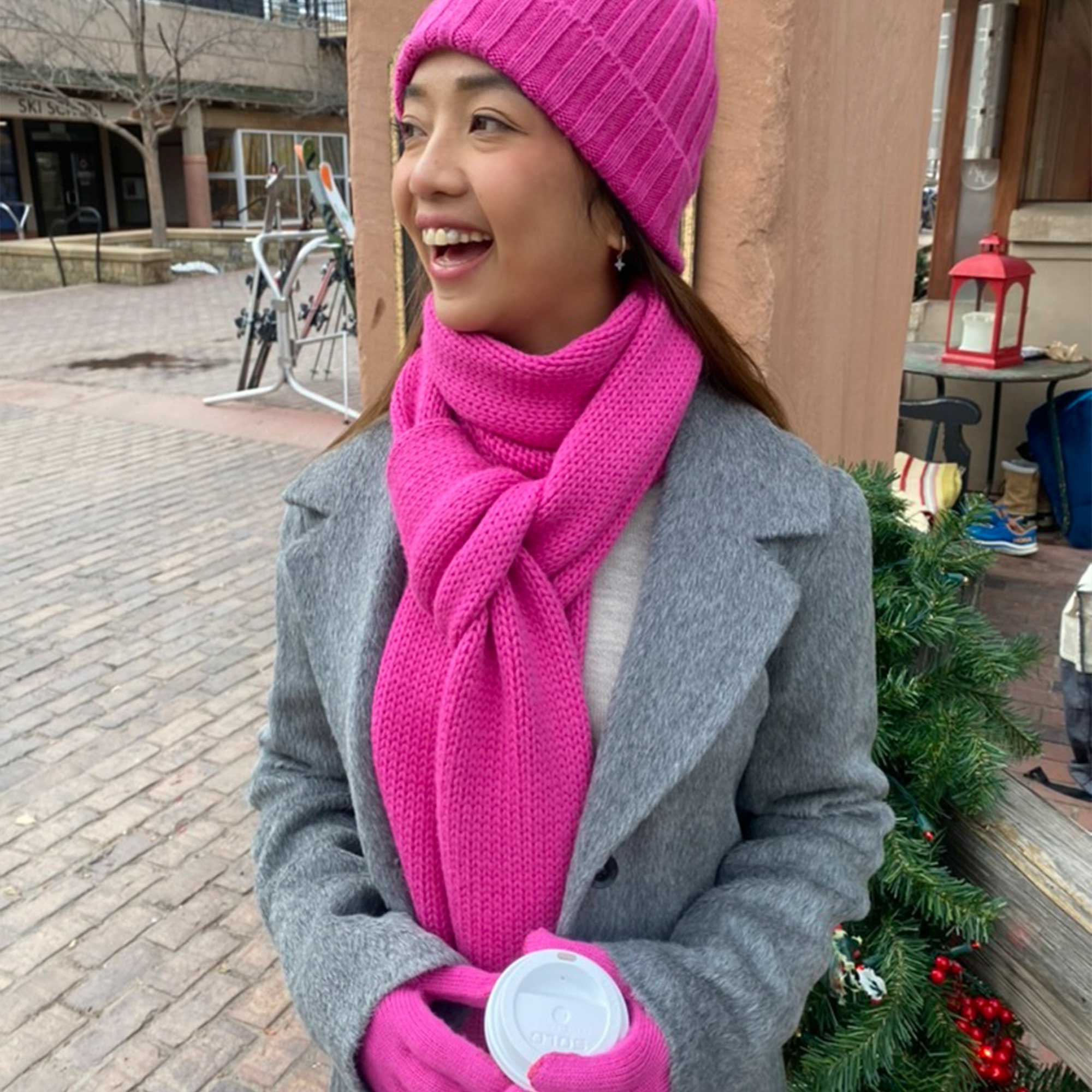 Davos Scarf | Fuchsia