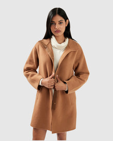 Come On Over Trimmed Coat | Women | Camel