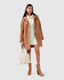 Come On Over Trimmed Coat | Women | Camel