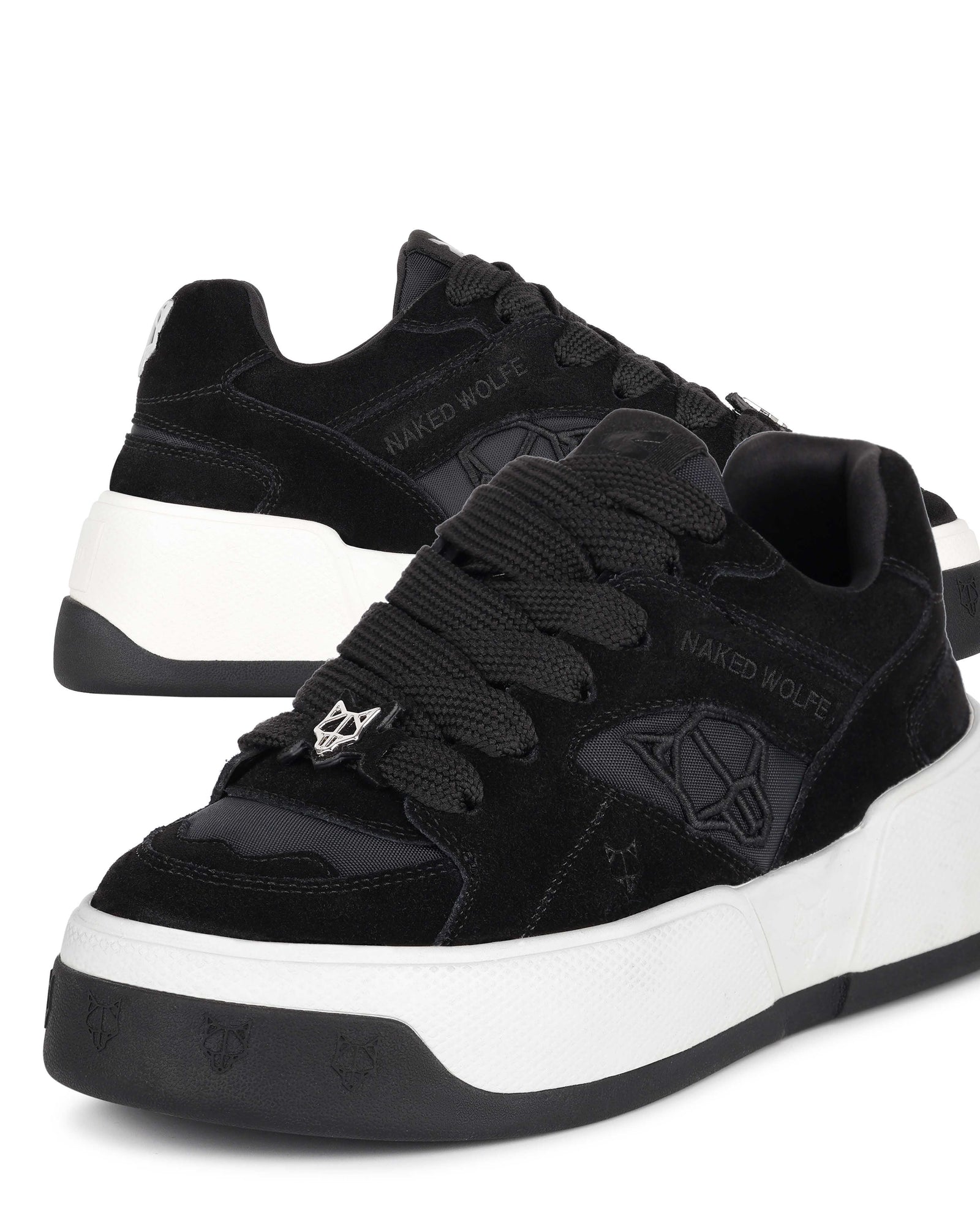 Womens | Crash Cow Suede Sneaker | Black
