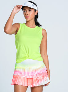 Twist Front Tank | Lemon Frost