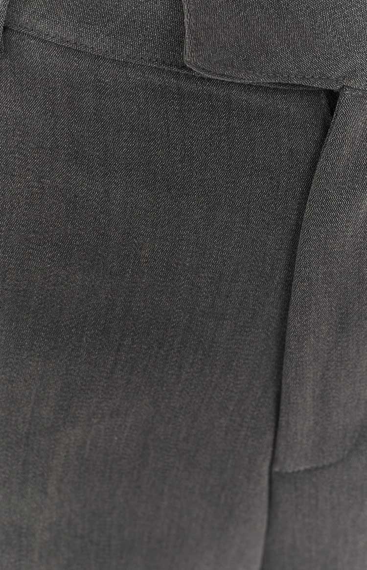 Cabo Straight Leg High Waisted Tailored Pant | Grey