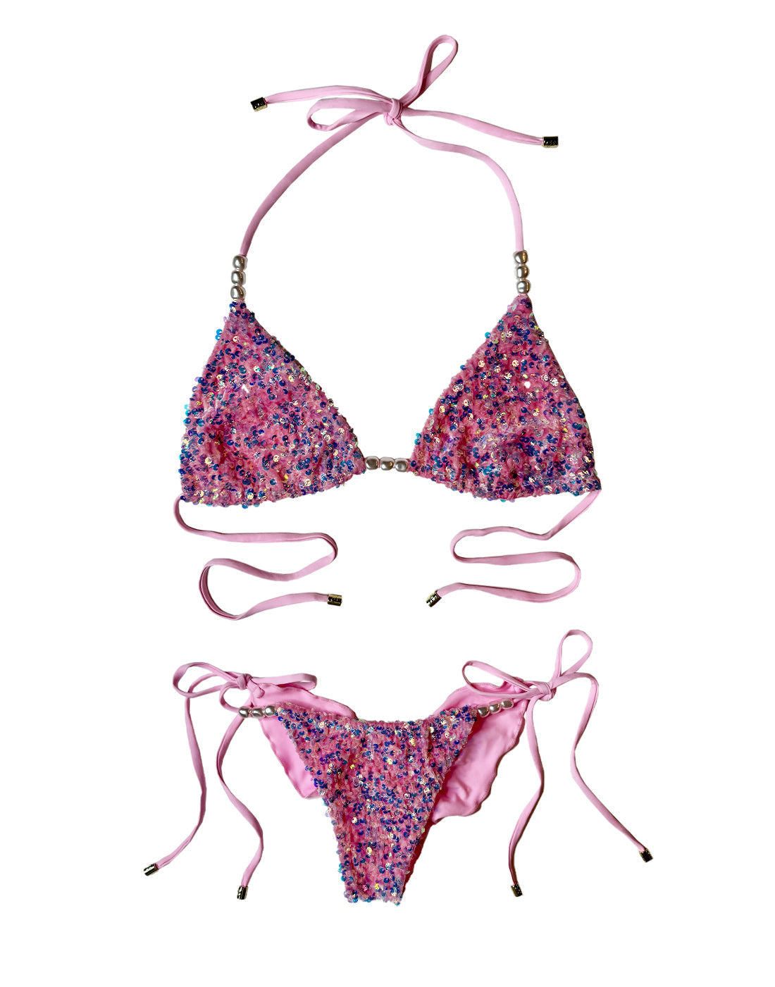 Capri Triangle Top | Pink