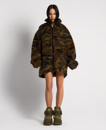 Womens | Bambi Suede/Shearling Boot | Dark Olive