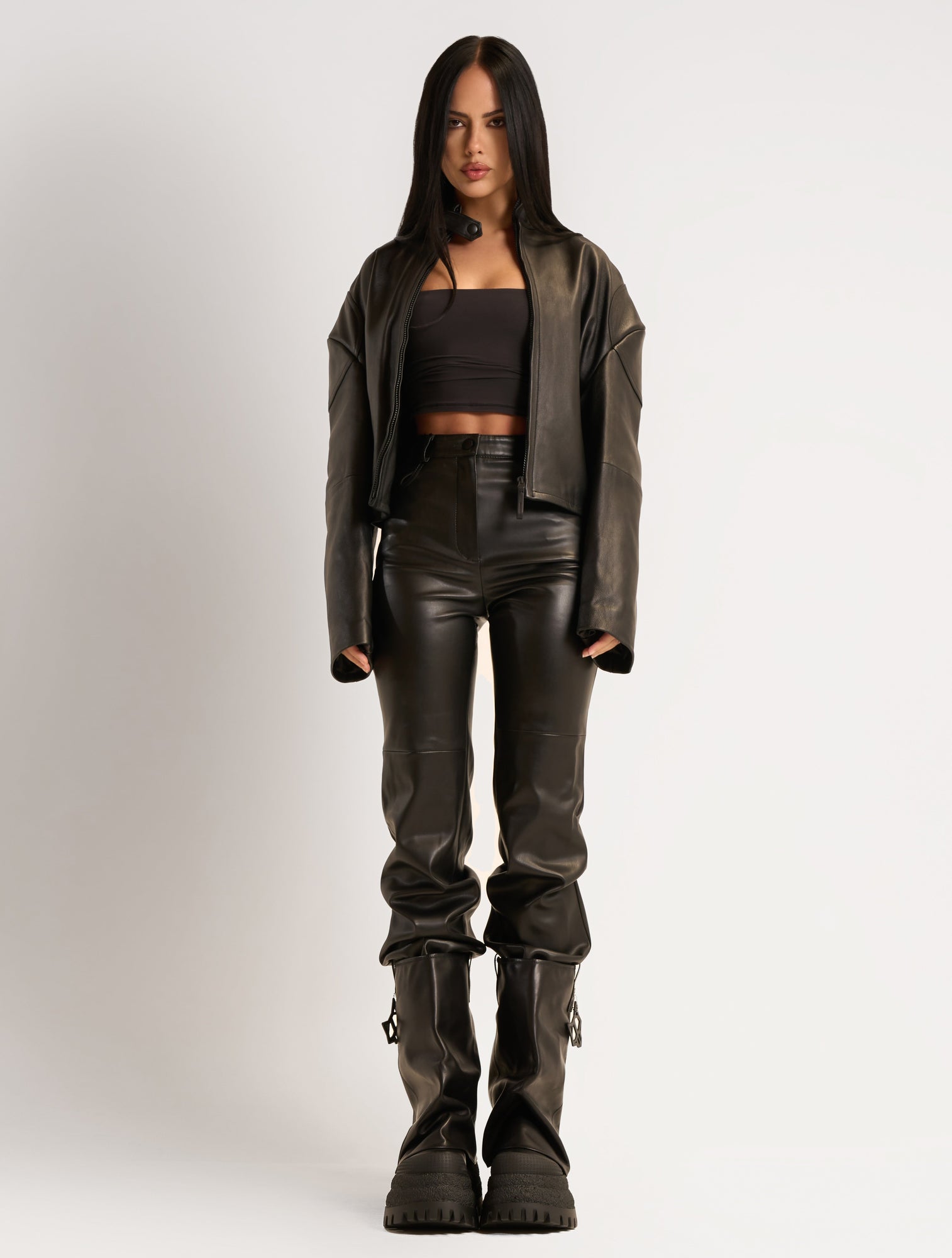 Womens | Disturb Leather Boot | Black