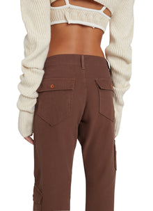 Womens | Tactical Cargo Pants | Brown Clay