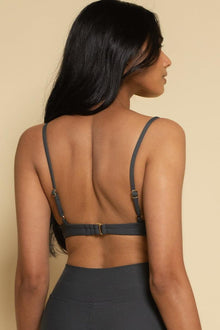 Dainty Bikini Top | Charcoal