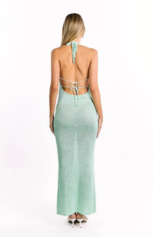 Charlette Cowl Neck Maxi Dress | Green
