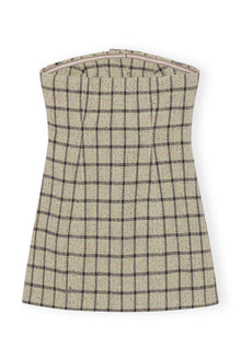 Check Suiting Strapless Top | Tender Shoots